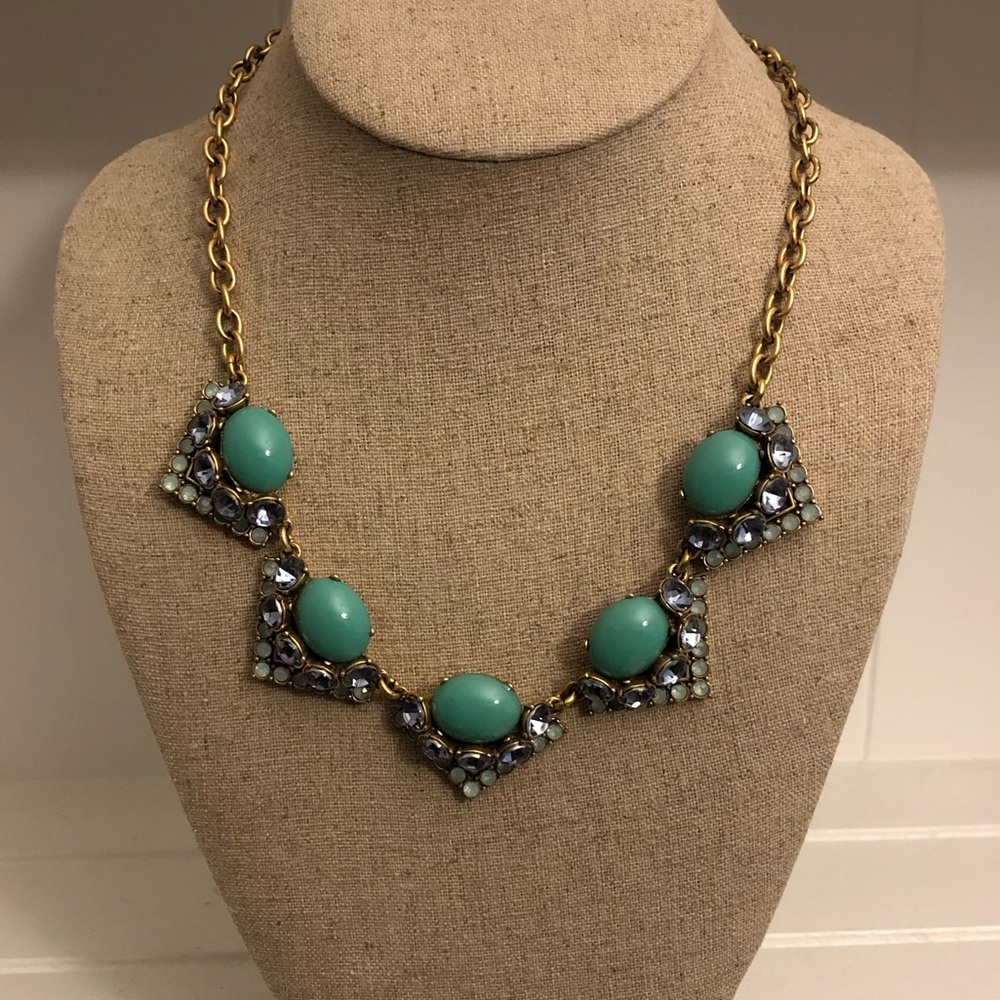 Stella & Dot Turquoise & Gold Rory Necklace